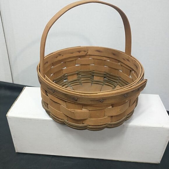 Longaberger 1985 Green Christmas COOKIE Basket - Picture 5 of 12